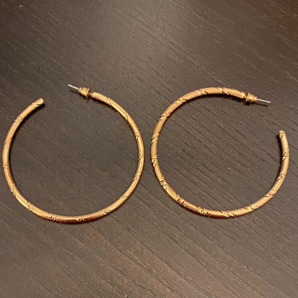 Gold earrings